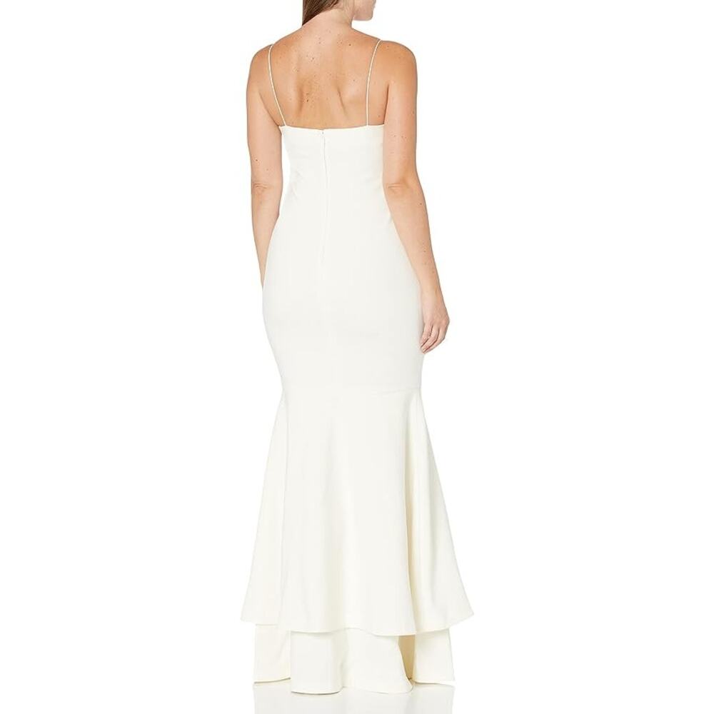 Revolve LIKELY Aurora Women's Maxi Mermaid Prom Gown White MSRP $398 Size 6 - Picture 6 of 9